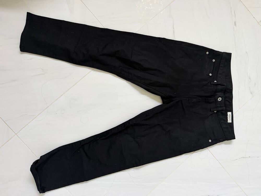 Bonobos Black Organic Cotton Slim Jeans 30x28